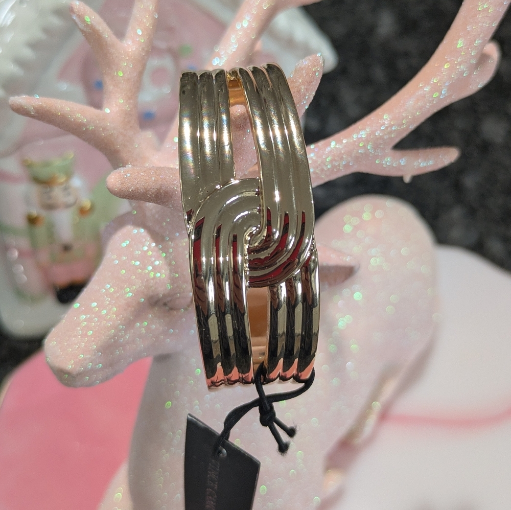 Vince Camuto Gold-Tone Interlocking Bracelet